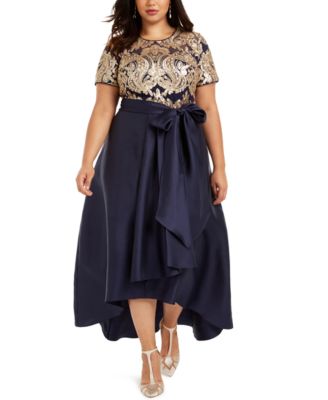 M Richards Plus Size Embellished Gown ...